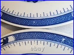 JINGDEZHEN Vintage Canton-Style Blue & White Dinner Plates, Set of 5 NICE