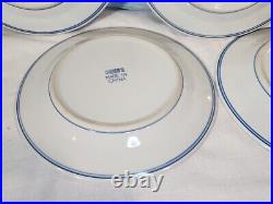 JINGDEZHEN Vintage Canton-Style Blue & White Dinner Plates, Set of 5 NICE