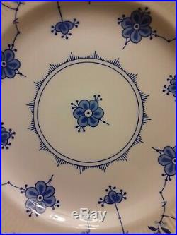 JOHNSON BROS Blue Denmark 6 pcs. 10 1/4 blue/white floral plates EXCELLENT COND