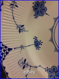 JOHNSON BROS Blue Denmark 6 pcs. 10 1/4 blue/white floral plates EXCELLENT COND