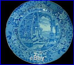 John Carey & Sons 1818-42 Ancient Rome 10 inch Blue/White Plate
