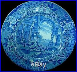 John Carey & Sons 1818-42 Ancient Rome 10 inch Blue/White Plate