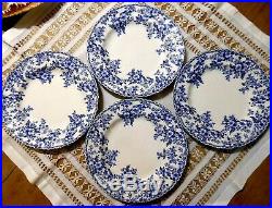 Johnson Brothers Devon Cottage 12pc Blue & White Dinner & Salad Plates & Bowls