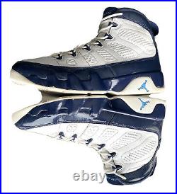 Jordan 9 IX Retro Unc White/navy-blue Mens Size 8.5 (302370-145)