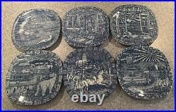 Julen Rostrand Collectors Plate (1972-1978, Missing 1974) Vintage Blue And White