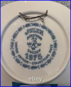 Julen Rostrand Collectors Plate (1972-1978, Missing 1974) Vintage Blue And White