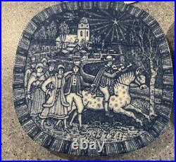 Julen Rostrand Collectors Plate (1972-1978, Missing 1974) Vintage Blue And White