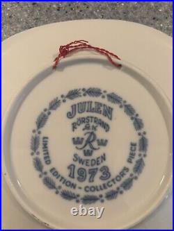 Julen Rostrand Collectors Plate (1972-1978, Missing 1974) Vintage Blue And White