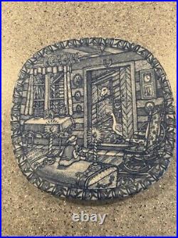 Julen Rostrand Collectors Plate (1972-1978, Missing 1974) Vintage Blue And White