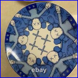 KAWS HOLIDAY Taipei 2019 Ceramic Plate Blue and White Set of 4 Types