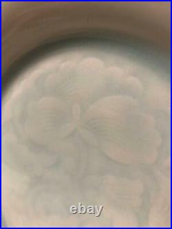 Kaiji Tsukamoto Kaiyama kiln blue white porcelain ring flower Karatsu 5 plate