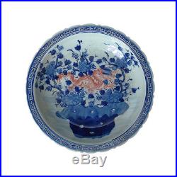 KangXi Marked Fine Rare Old Chinese Blue And White Porcelain Dragon Plate KK043