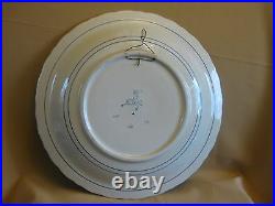 LARGE DELFT PORCELEYNE FLES PLATE 41 cm BLOMMERS