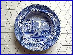 LATE SPODE Copeland English bowl Dish Plate 24cm Blue And White Edwardian