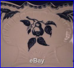 Large Antique 18thC Worcester Porcelain Blue & White Bowl Dish England English