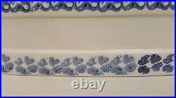 Large Italian Pottery Tub White Blue Haldon Italy 1991 Vintage 9537/35