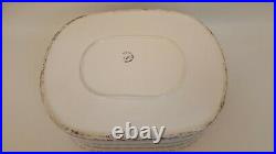 Large Italian Pottery Tub White Blue Haldon Italy 1991 Vintage 9537/35