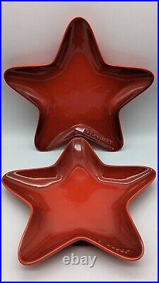 Le Creuset Star Plates 8 Plates Set of 4 Red White or Blue 20cm BRAND NEW