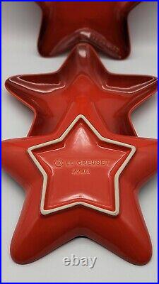 Le Creuset Star Plates 8 Plates Set of 4 Red White or Blue 20cm BRAND NEW