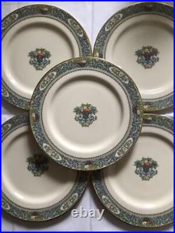 Lenox Autumn Series Dinner Plate 27cm 5 Set White Blue Flower bone china