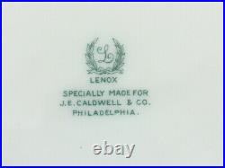 Lenox For J. E. Caldwell & Co 10 Dinner Plates Cobalt Blue Gold Encrusted Rim