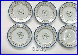 Limoges HAVILAND Val de Loire Blue Edge Dessert Plates 8.5, Priced For Set Of 6