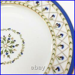 Limoges HAVILAND Val de Loire Blue Edge Dessert Plates 8.5, Priced For Set Of 6