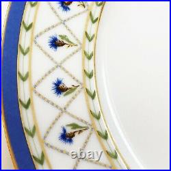 Limoges HAVILAND Val de Loire Blue Edge Dessert Plates 8.5, Priced For Set Of 6