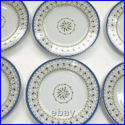 Limoges HAVILAND Val de Loire Blue Edge Dessert Plates 8.5, Priced For Set Of 6