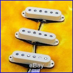 Lindy Fralin Blues Special STRAT Pickups ANTIQUE WHITE with Bass Plate/FREE Knobs