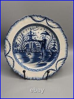 Liverpool Pearlware Pottery'Long Eliza' Plate circa 1790, English, Antique