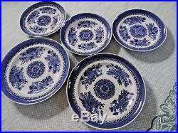 Lot (5) Five Late18th Century Antique Chinese Blue & White Plates Fitzhugh