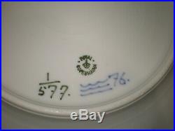 Lot/Set 4 Royal Copenhagen 577 Blue Fluted Half Lace 9.75 Dinner Plates