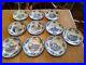 Lot of 10 Buffalo Pottery Early blue transferware plates with historical buildings