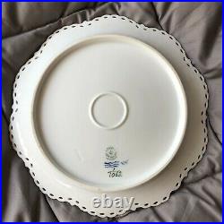 Lovely Royal Copenhagen Blue Fluted Full Lace Serving Dish with Basketweave Shape