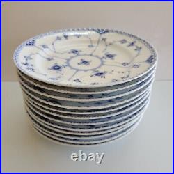 Lunch Plates 572- Blue Fluted 8-3/4 Royal Copenhagen Circa 1923-34 Vintage