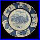 Lynn Chase Leopard Lazuli Blue & White Dinner Plate