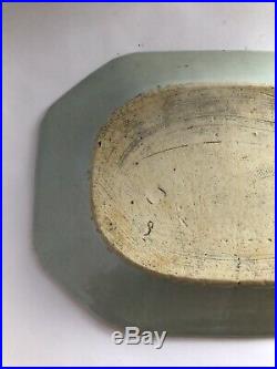 MINT Antique Chinese Export Blue & White Canton 11 Serve Platter
