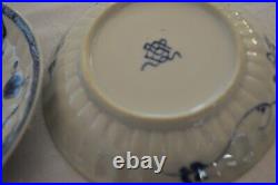 Marked 17th C Early Qing Chinese Antique Kangxi Blue & White Small Plate (pair)