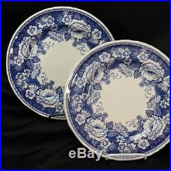 Masons Blue & White Crabtree & Evelyn Dinner Plates 10.5 Lot of 2