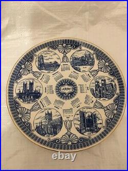 Masons England White & Blue Vintage Antique Rare Collectable Plate 10 Orignal