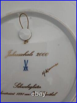 Meissen 2000 Annual Plate Jahresschale Schwebegleiter by Otto Litienthal