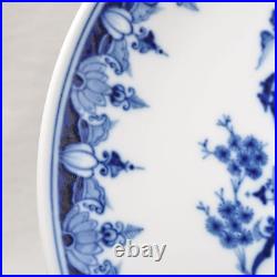 Meissen Chinoiserie Plate Chinese Landscape Cobalt Blue Underglaze