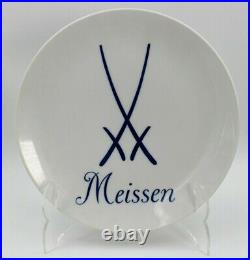 Meissen Crossed Swords Advertising Plaque Sign Display Cabinet Plate