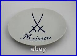 Meissen Crossed Swords Advertising Plaque Sign Display Cabinet Plate