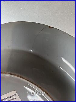 Mid-18th Century Blue & White English Delftware Plate c. 1750 22.5cm