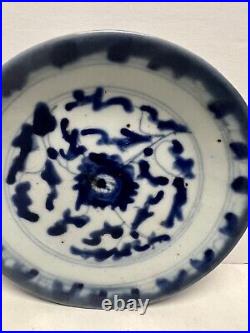 Ming Dynasty Blue & White Minyao Mark & Period Plate