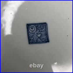 Ming Dynasty Type Chinese Blue White Porcelain Plate Man On Horse