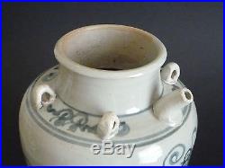 Ming Dynasty blue and white dragon patterns pot