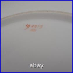 Minton Aesthetic Movement Plate 9 inch White with Blue Flowers Floral 1878